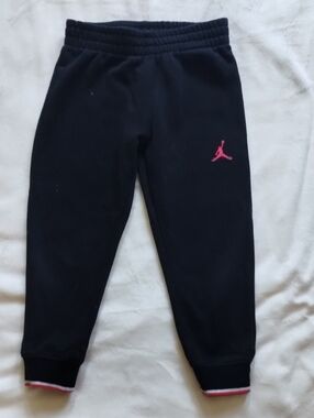 Jordan Kids Black Joggers with Red Jumpman